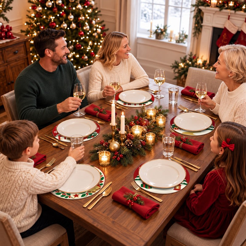 Malen nach Zahlen Tischset – Klassische Weihnachten