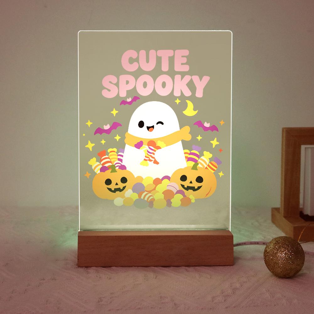 Malen nach Zahlen Halloween Lampe – Süßer Geist