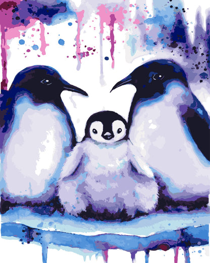 Malen nach Zahlen - Malen nach Zahlen - Penguins - by Tiny Tami
