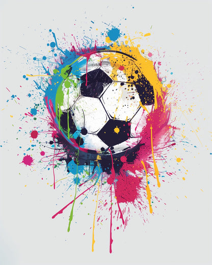 Malen nach Zahlen - Malen nach Zahlen - Fußball | Color Splash