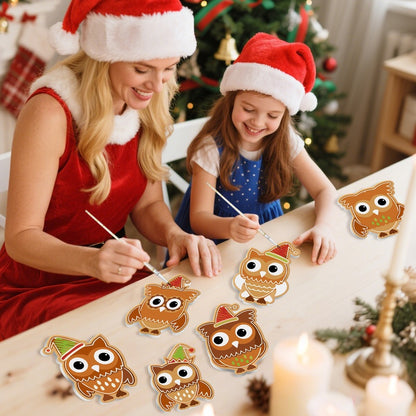 8 XL Weihnachtsanhängern | Festliches Weihnachtseulen-Set