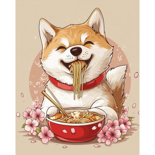 Malen nach Zahlen - Malen nach Zahlen - Japanischer Shiba Inu