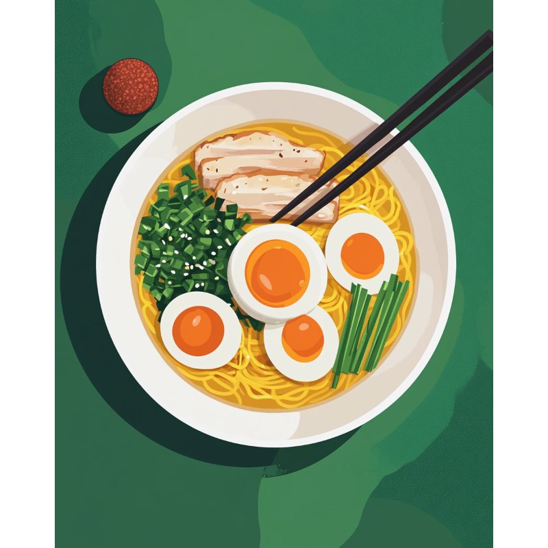 Malen nach Zahlen - Malen nach Zahlen - Ramen Nudeln