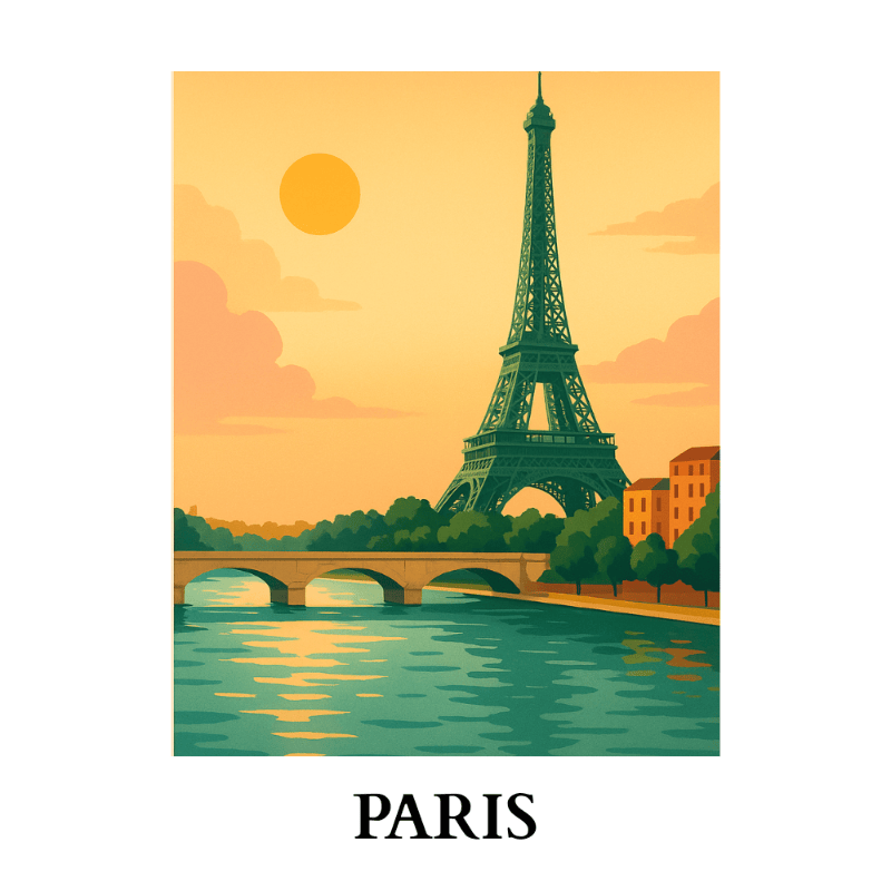 Malen nach Zahlen - Malen nach Zahlen - Reiseposter - Paris