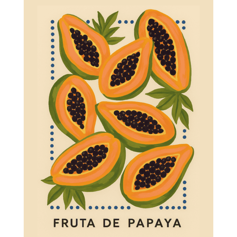 Malen nach Zahlen - Malen nach Zahlen - Italienische Papaya
