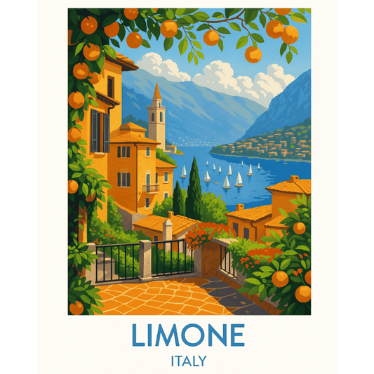 Malen nach Zahlen - Limone Italien-Malen nach zahlen
