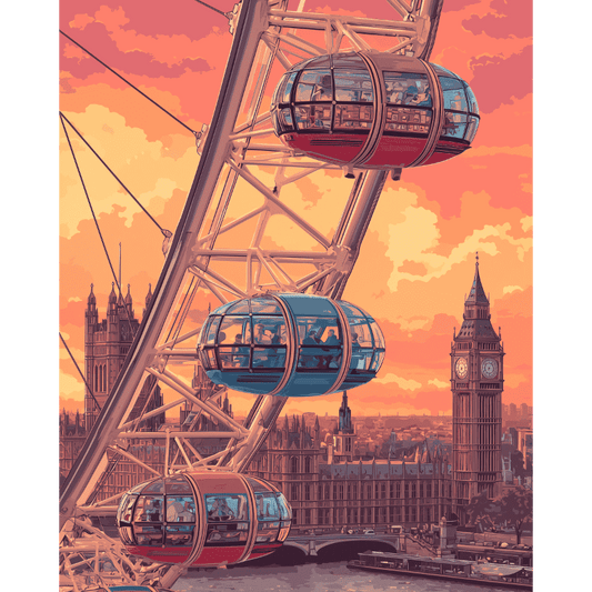 Malen nach Zahlen - Skyline von London-Malen nach zahlen