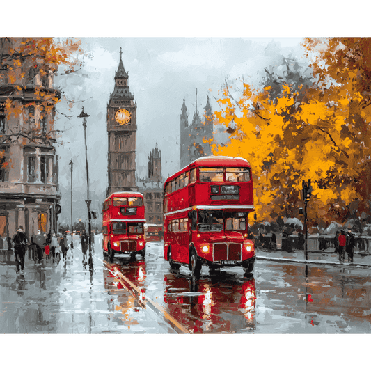 Malen nach Zahlen - Zeitloses London-Malen nach zahlen