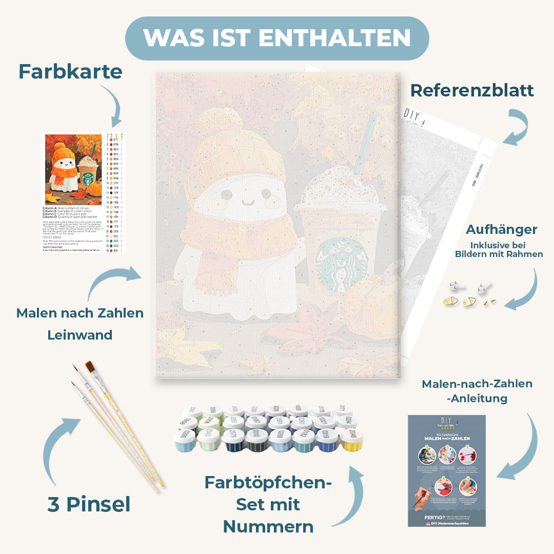Malen nach Zahlen - Pumpkin Spice-Geist