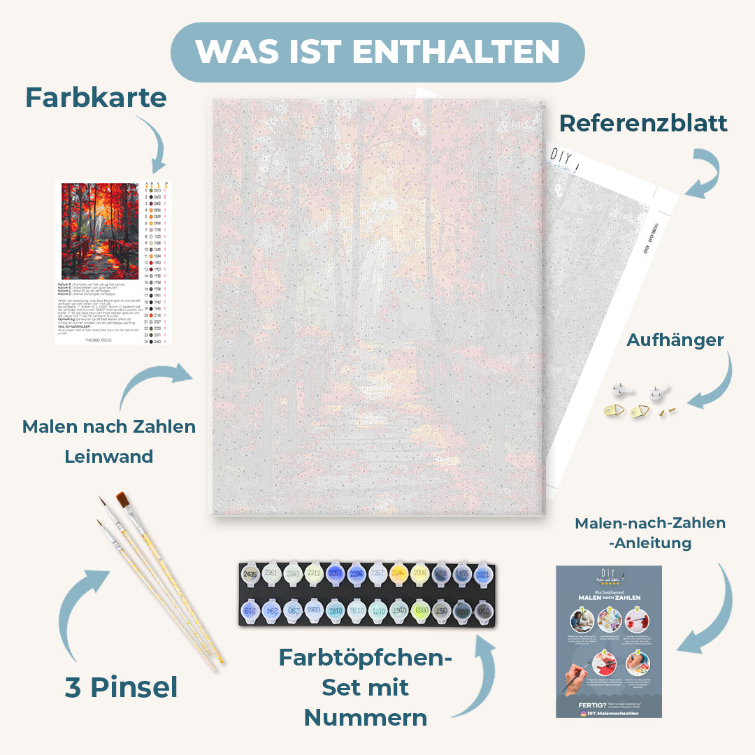 Malen nach Zahlen - Waldglanz