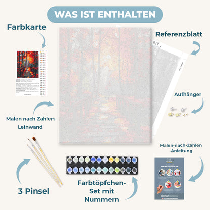 Malen nach Zahlen - Waldglanz