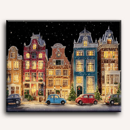Malen nach Zahlen - Heiligabend in Amsterdam