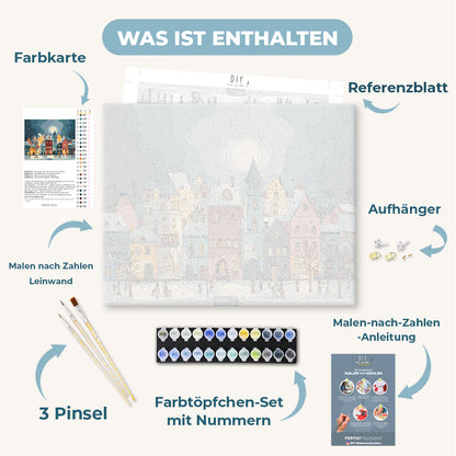 Malen nach Zahlen - Weihnachtsstadt