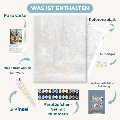 Malen nach Zahlen - Weihnachtschampagner