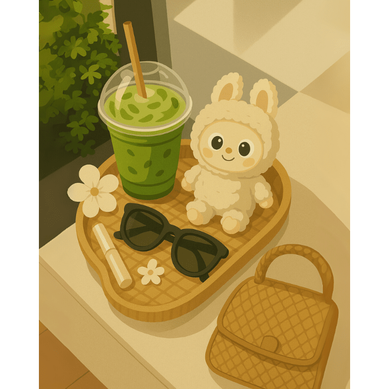 Malen nach Zahlen - Matcha-Pause-Malen nach zahlen