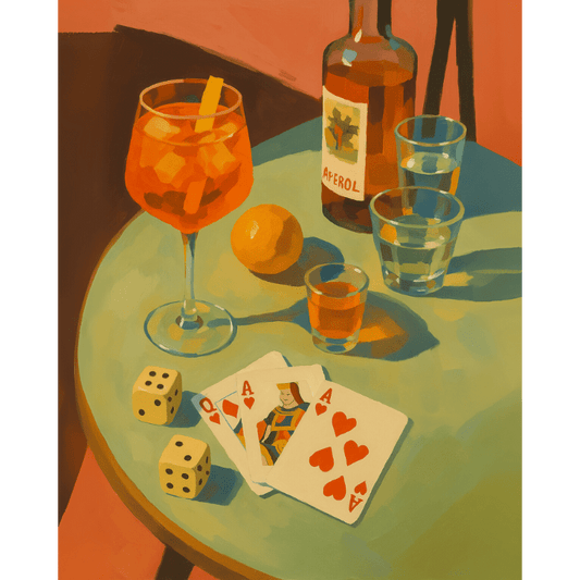 Malen nach Zahlen - Trinken & Spielen-Malen nach zahlen