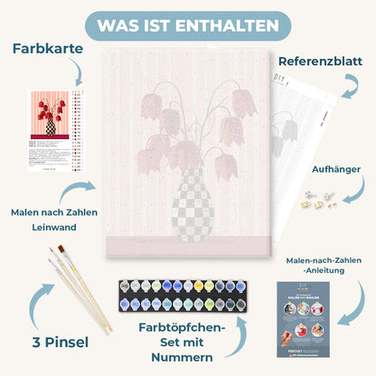 Malen nach Zahlen - Minimalistische Blumen