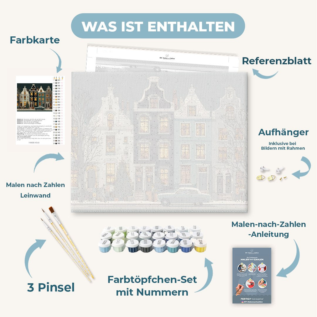 Malen nach Zahlen - Lichter von Amsterdam