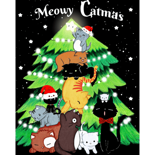Malen nach Zahlen - Miauige Weihnachten – by Tiny Tami-Malen nach zahlen