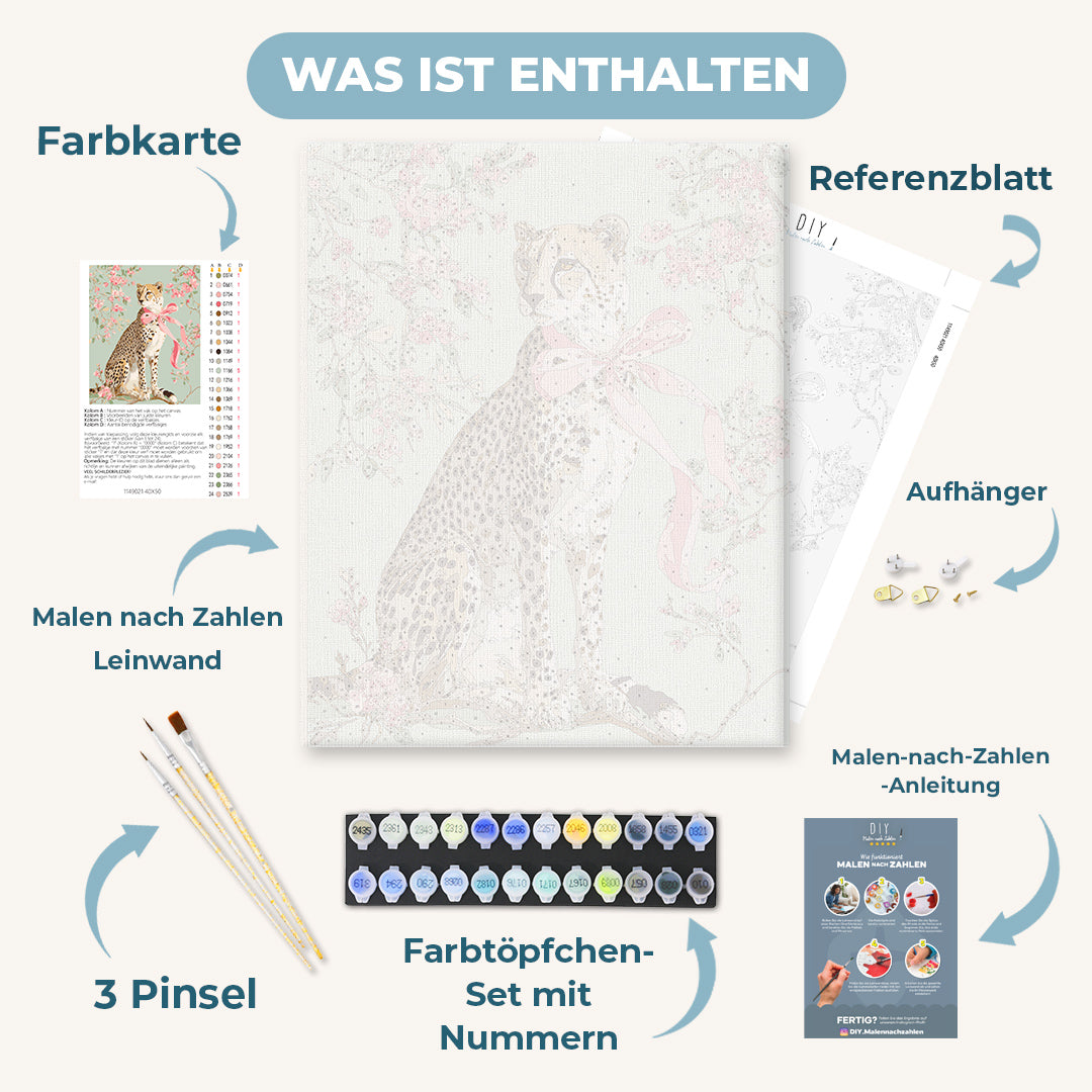 Malen nach Zahlen - Das rosa Band