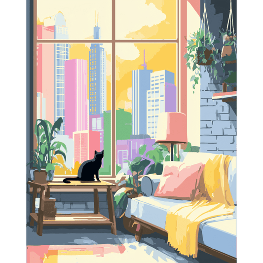 Malen nach Zahlen - Loft in New York-Malen nach zahlen