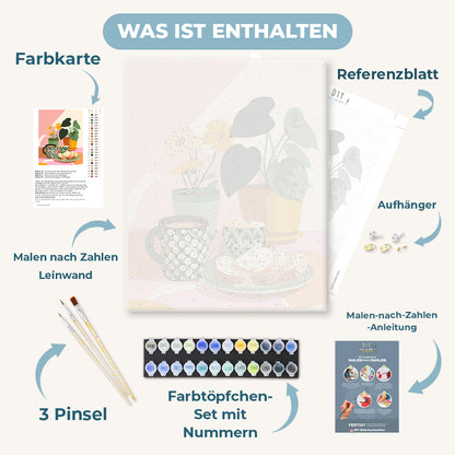 Malen nach Zahlen - Frühstückstisch