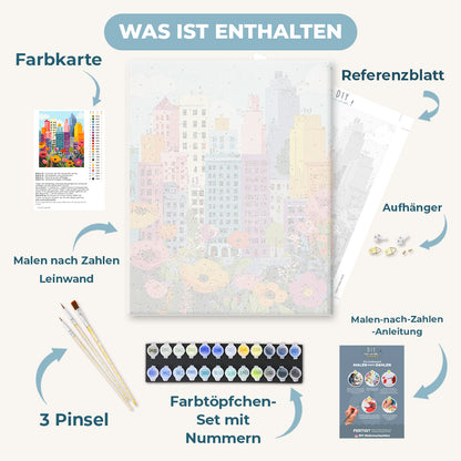 Malen nach Zahlen - Metropolitane Blüte