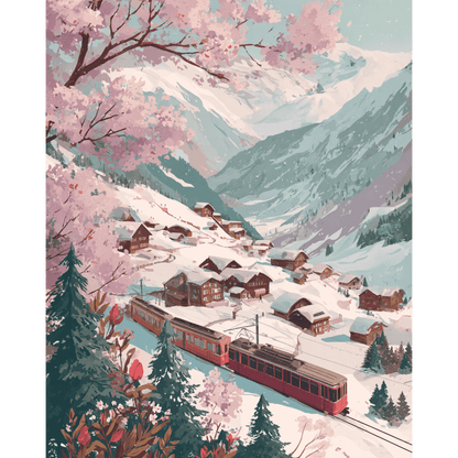 Malen nach Zahlen - Alpenexpress-Malen nach zahlen