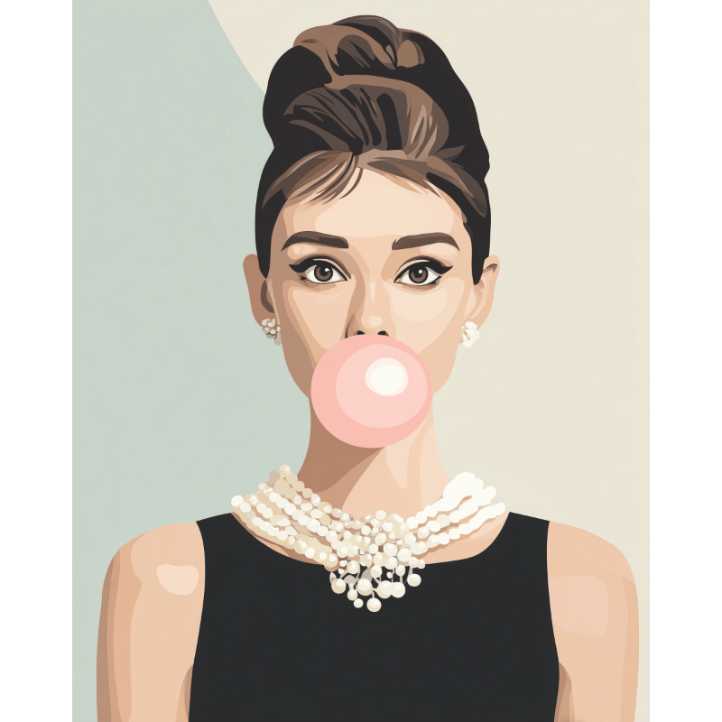 Malen nach Zahlen - Bubblegum-Eleganz-Malen nach zahlen