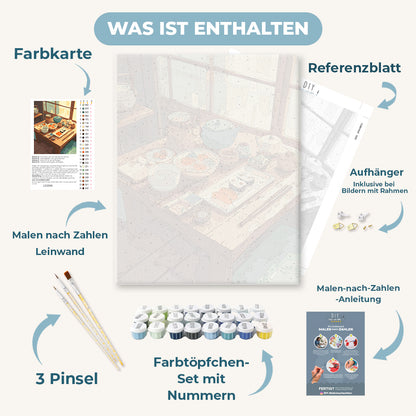 Malen nach Zahlen - Japanisches Abendessen