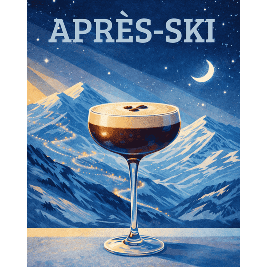 Malen nach Zahlen - Après-Ski Espresso Martini-Malen nach zahlen