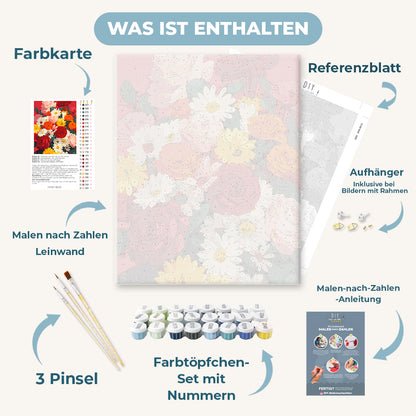 Malen nach Zahlen - Liebe in Farbe