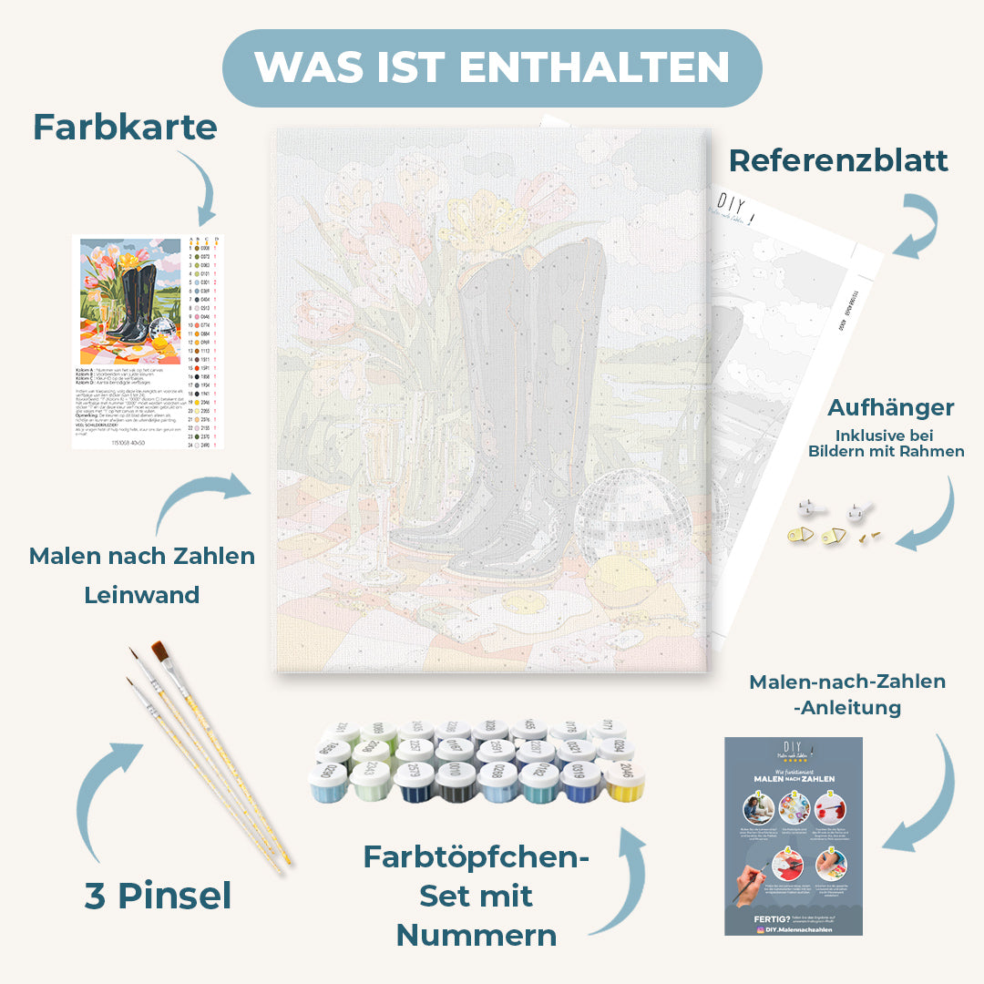 Malen nach Zahlen - Der Morgen nach dem Tanzen