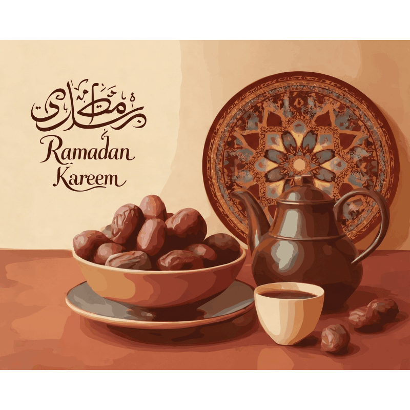 Malen nach Zahlen - Der Geschmack des Ramadan-Malen nach zahlen