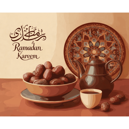 Malen nach Zahlen - Der Geschmack des Ramadan-Malen nach zahlen