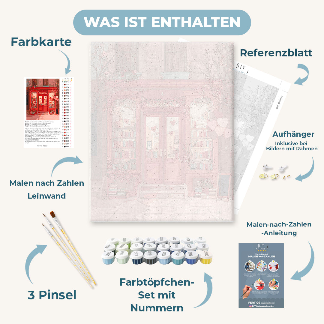 Malen nach Zahlen - Buchhandlung der Liebe