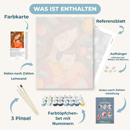 Malen nach Zahlen - Mutter und Kind