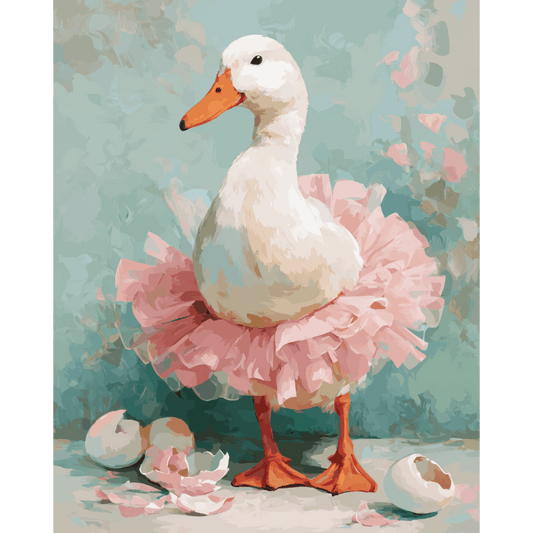 Malen nach Zahlen - Die Gänseballerina-Malen nach zahlen