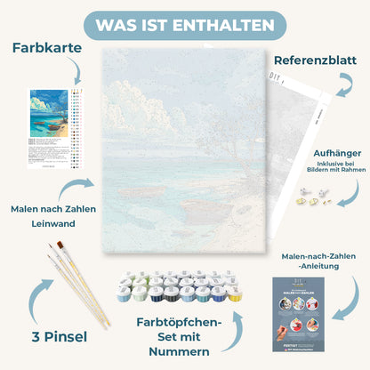 Malen nach Zahlen - Blautöne