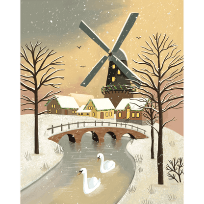 Malen nach Zahlen - Windmühle - by saphina art