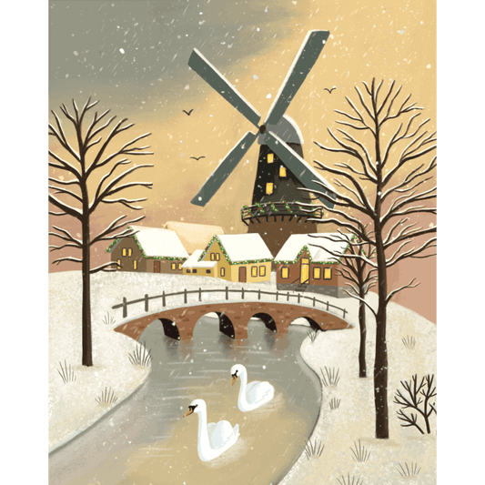 Malen nach Zahlen - Windmühle - by saphina art