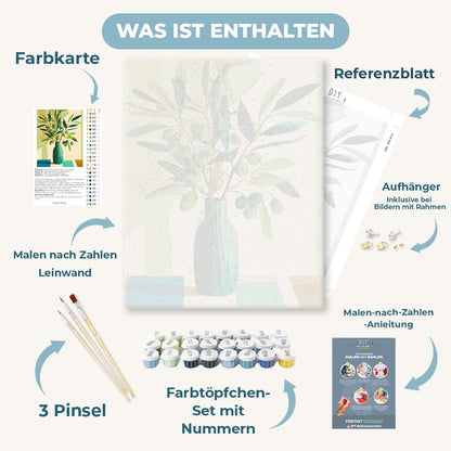 Malen nach Zahlen - Olivenzweig