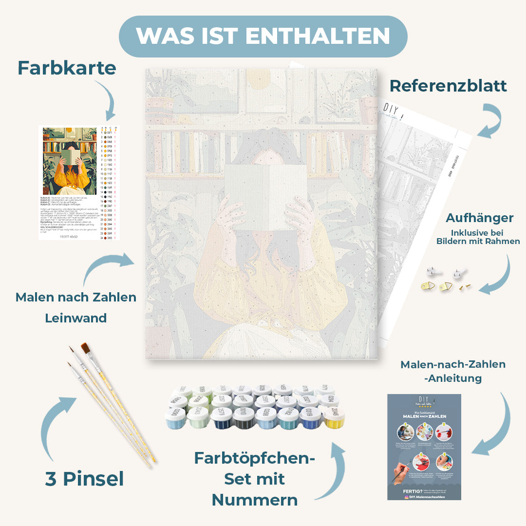 Malen nach Zahlen - Versteckt zwischen den Seiten