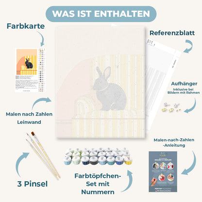 Malen nach Zahlen - Schwarzes Kaninchen