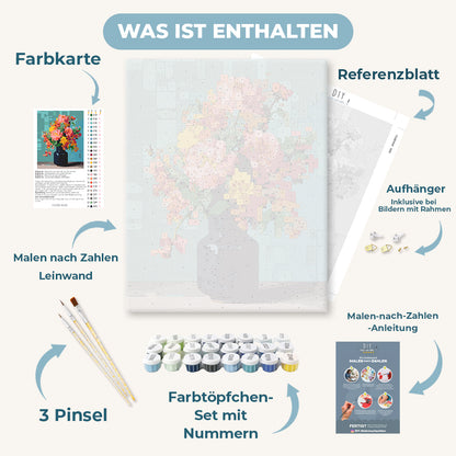 Malen nach Zahlen - Pixeliges Bouquet