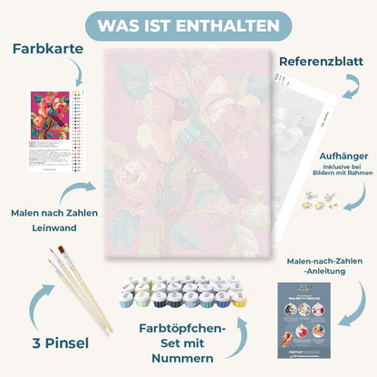 Malen nach Zahlen - Lebhafter Kolibri