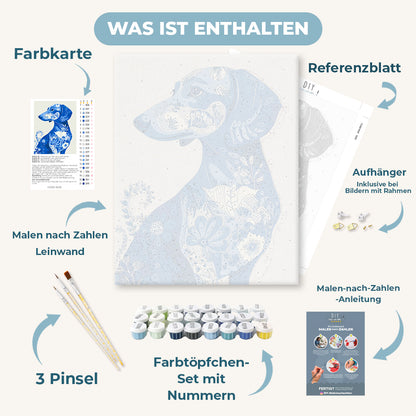 Malen nach Zahlen - Der blaue Begleiter