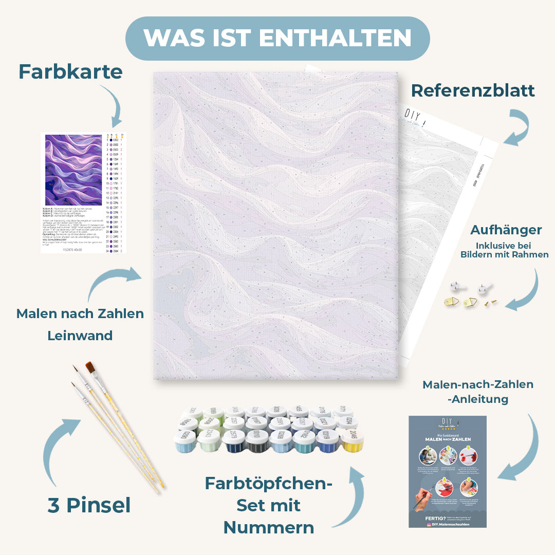 Malen nach Zahlen - Lila Satin