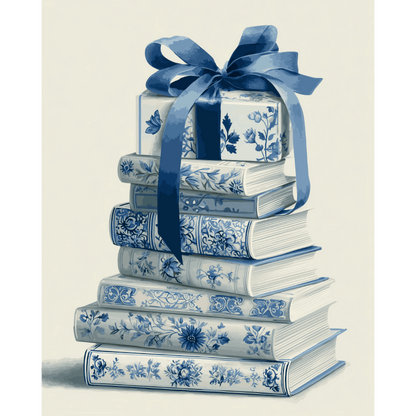 Malen nach Zahlen - Delfter blaue Bibliothek - Malen nach Zahlen