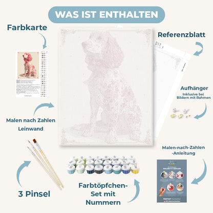 Malen nach Zahlen - Ein Edler Spaniel